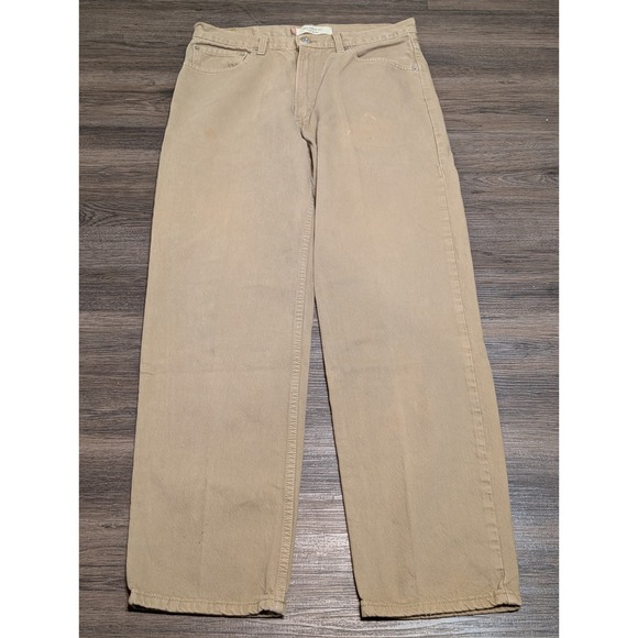 Levi's Other - Vintage Levis 550 Relaxed Fit Jeans Mens 34x32 Tan Khaki Denim Made in USA 90s
